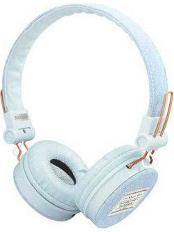 Trust Fyber Denim Ενσύρματα Ακουστικά On Ear Γαλάζια