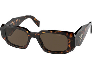 Prada PR 17WS 2AU8C1 Γυναικεία Γυαλιά Ηλίου Ορθογώνια Κοκάλινα Καφέ με Καφέ Polarized Φακό