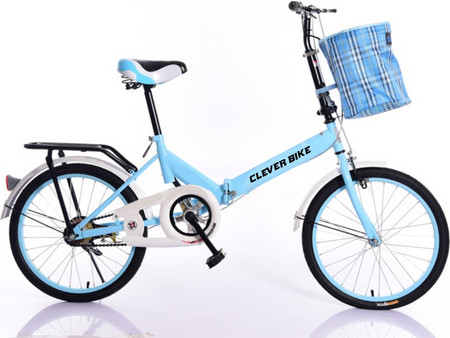 Clever Bike V1 Σπαστό Ποδήλατο Πόλης 20" Γαλάζιο