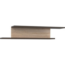 Ράφι Solo 110x19 Sonoma με λεπτομέρειες Wenge