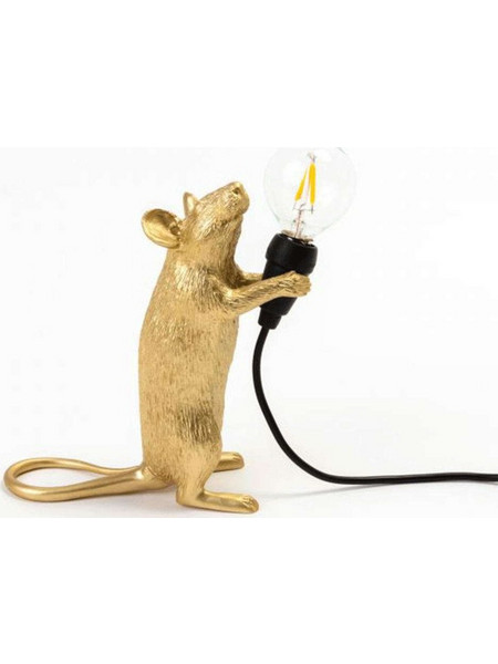 Επιτραπέζιο Φωτιστικό Mouse 15230 6x13,3x14,5cm Gold Seletti