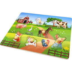 Παιδικό Puzzle Remoundo Σφηνώματα Ζώα Της Φάρμας 7 Κομμάτια