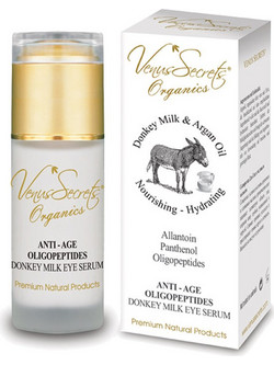 Venus Secrets Donkey Milk Anti-Age Oligopeptides Eye Αντιγηραντικό Serum Ματιών για Μαύρους Κύκλους με Γάλα Γαϊδούρας & Argan Oil 40ml