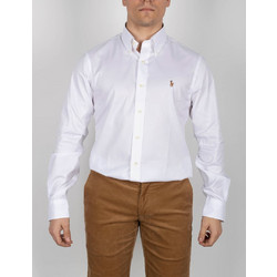 Polo Ralph Lauren Ανδρικό Πουκάμισο Βαμβακερό Μακρυμάνικο Κανονική Γραμμή Λευκό 712870507-001