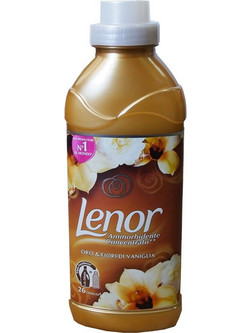 LENOR ΜΑΛΑΚΤΙΚΟ ΜΕ ΑΡΩΜΑ ΧΡΥΣΟ ΚΑΙ ΑΝΘΗ ΒΑΝΙΛΙΑΣ 650ΜL 26 ΜΕΖΟΥΡΕΣ 275741 ΚΩΔ. 2756