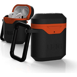 Θήκη UAG Silicone STANDARD issue για Apple AirPods - ΜΑΥΡΟ ΠΟΡΤΟΚΑΛΙ - 10242F114097