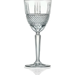 RCR Crystal Σετ Ποτήρια Νερού Κρυστάλλινα Κολωνάτα Brillante 230ml 6τμχ 100038159