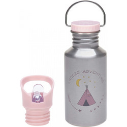 Laessig Adventure Tipi Παιδικό Μπουκάλι Θερμός Ανοξείδωτο BPA Free Ασημί 500ml