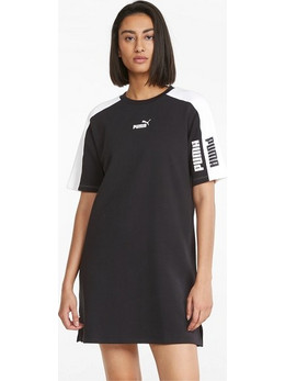 Puma Power T-Shirt Mini Καλοκαιρινό Αθλητικό Φόρεμα Μαύρο 847118-01
