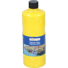 Χρώμα Τέμπερα ζωγραφικής 500ml σε όλα τα χρώματα, Paint tempera Κίτρινο - Artico