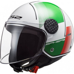 LS2 OF558 Sphere Lux Firm White / Green / Red Κράνος Μηχανής Jet 950gr