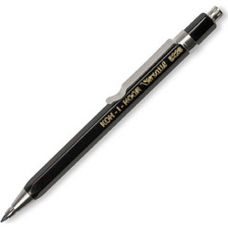 KOH I NOOR ΜΗΧΑΝΙΚΟ ΜΟΛΥΒΙ VERSATIL 2mm 5228 ΜΑΥΡΟ MINI 11.45CM ΚΛΙΠ ΚΑΙ ΞΥΣΤΡΑ