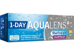 Amvis Aqualens Refresh Multifocal Ημερήσιοι Φακοί Επαφής Πολυεστιακοί Σιλικόνης Υδρογέλης με Φίλτρο UV 30τμχ