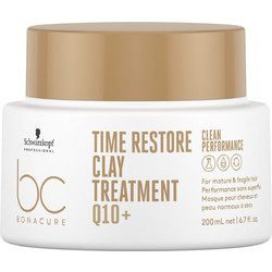 Schwarzkopf BC Bonacure Time Restore Clay Q10+ Μάσκα Μαλλιών για Επανόρθωση για Ξηρά Λεπτά & Ταλαιπωρημένα Μαλλιά 200ml