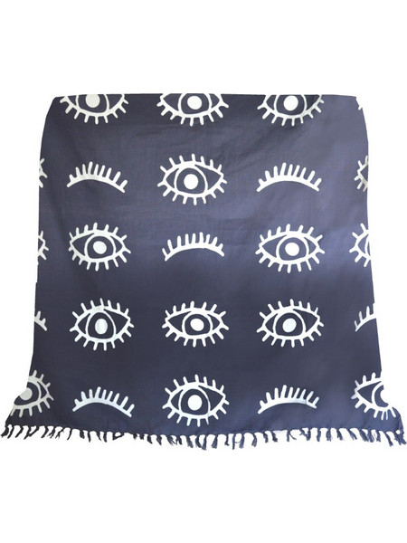 EYES BLUE ΡΙΧΤΑΡΙ ΒΑΜΒΑΚΙ ΛΕΥΚΟ ΜΠΛΕ 130x170cm c417073