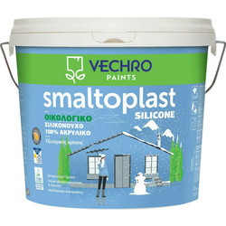 Vechro Smaltoplast Silicone Οικολογικό Μονωτικό Ακρυλικό Χρώμα Εξωτερικού Χώρου Λευκό 3lt