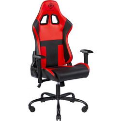 Deltaco DC210R Καρέκλα Gaming Δερματίνης με Ρυθμιζόμενα Μπράτσα Μαύρη Κόκκινη GAM-096-R
