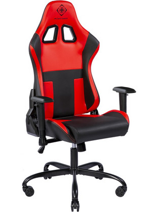 Deltaco DC210R Καρέκλα Gaming Δερματίνης με Ρυθμιζόμενα Μπράτσα Μαύρη Κόκκινη GAM-096-R