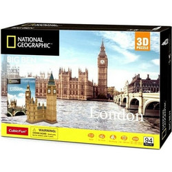 Puzzle CubicFun National Geographic Big Ben 3D 94 Κομμάτια