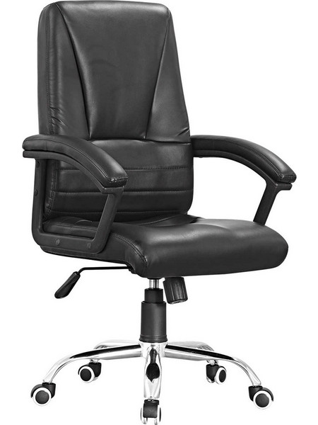 Woodwell BF6350 Καρέκλα Γραφείου με Ανάκλιση Μαύρη EO255