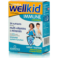 Vitabiotics Wellkid Immune Chewable 30 Μασώμενα Δισκία