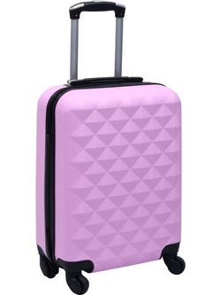 vidaXL 92419 Βαλίτσα Καμπίνας 55x36x22cm με 4 Ρόδες Ροζ