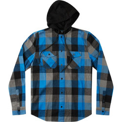 DC Ruckus Ed Long Sleeve Shirt Ανδρική Ζακέτα Φούτερ με Κουκούλα και Κουμπιά Μπλε ADYWT03093-XBKS
