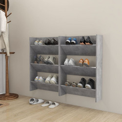 vidaXL Παπουτσοθήκη Ξύλινη Τοίχου M60xΠ18xΥ90cm 806768