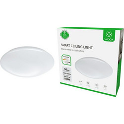 WOOX Smart WiFi Φωτιστικό Οροφής με Θερμό και Ψυχρό Φως- R5111