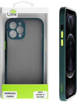 Lime Θήκη Iphone 12 Pro Max 6.7 Hardshell Fusion Camera Guard Dark Green With Yellow Keys - (5205308300318)