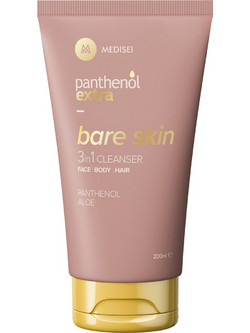 Medisei Panthenol Extra Bare Skin 3 in 1 Cleanser FaceBody & Hair Σαμπουάν & Αφρόλουτρο για Επανόρθωση 200ml