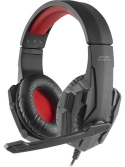 Mars Gaming MH020 Gaming Headset Over Ear Black Red