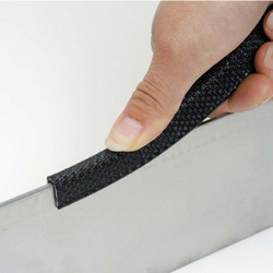 Προφίλ Εύκαμπτο PVC με Ίνες, 2.5m /6.5Χ9.5mm ΜΑΥΡΟ (575039.0001)