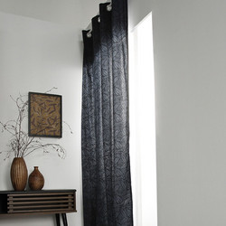 Κουρτίνες, περσίδες Today Rideau a oeillets 140/240 coton Teranga Navy Inaya
