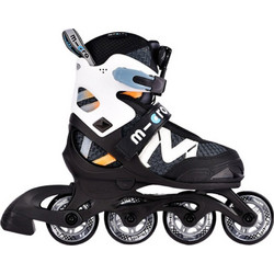 Micro New Shaper Inline Αυξομειούμενα Rollers Παιδικά Μαύρα Λευκά