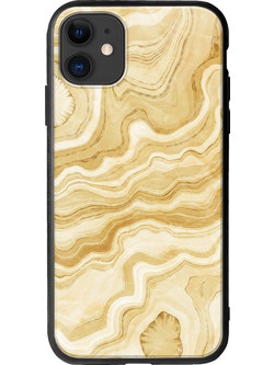 Θήκη Agate Stone - Golden iPhone 11 Groove TPU (Tempered Glass και TPU)