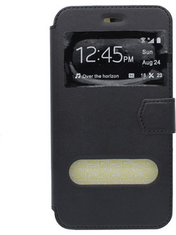 Θήκη flip με Call Display,δυνατότητα απάντησης και STAND για Sony Xperia M5 - Μαύρο
