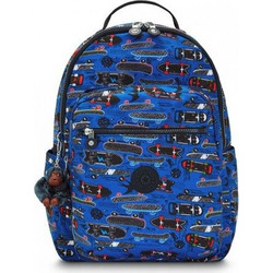Kipling Seoul New Scate PTR Σχολική Τσάντα Πλάτης Γυμνασίου - Λυκείου Μπλε SaI4851-Y35