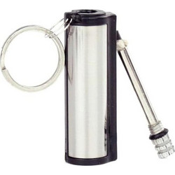Αναπτήρας Σπινθηριστής με Πυριτόλιθο σε Ασημί χρώμα, 6.4x1.9x1.9 cm