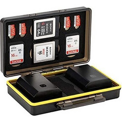 JJC BC-3UN1 Multi-Function Case For 2 Batteries + 2xSD + 4xMicroSd + 2xXQD + 1xUSB
