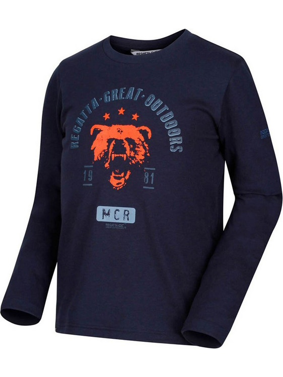 Regatta Παιδικό T-Shirt Μακρυμάνικο Navy Μπλε RKT100-N2V