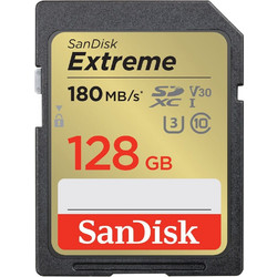 Sandisk Extreme SDXC 128GB Class 10 U3 V30 UHS-I 180MB/s