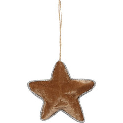 XMAS GLEAM 3 ΚΡΕΜΑΣΤΟ ΑΣΤΕΡΙ POLYFOAM ΥΦΑΣΜΑ ΧΡΥΣΟ 11xH11cm c415812