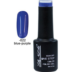Lilly Nail Art One Step Blue/Purple Ημιμόνιμο Βερνίκι Νυχιών 5ml