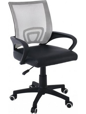 Woodwell BF2101-P Καρέκλα Γραφείου με Στήριξη Μέσης Γκρι ΕΟ254,1PC