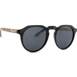 Hawkers Warwick Uptown Carey Black Ανδρικά Γυαλιά Ηλίου Στρογγυλά Κοκάλινα Καφέ με Γκρι Polarized Φακό