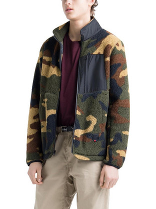Herschel Supply CoSherpa Ανδρική Ζακέτα με Φερμουάρ Πράσινη 50017-00157