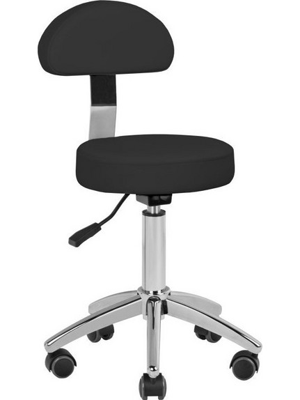 NC Pro Equipment AM-304 COSMETIC STOOL BLACK - Eπαγγελματικό σκαμπώ μανικιούρ & αισθητικής μαύρο