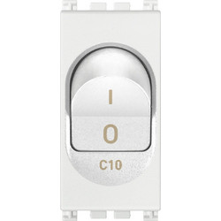 Διακόπτης Θερμομαγνητικός MT 1P+N C10 CB 120-230V Λευκός Arke