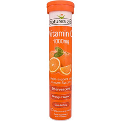 Natures Aid Vitamin C 1000mg 20 Αναβράζοντα Δισκία